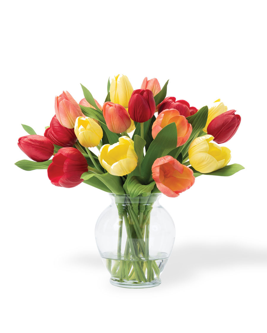 Mixed Primary Garden Tulip bouquet